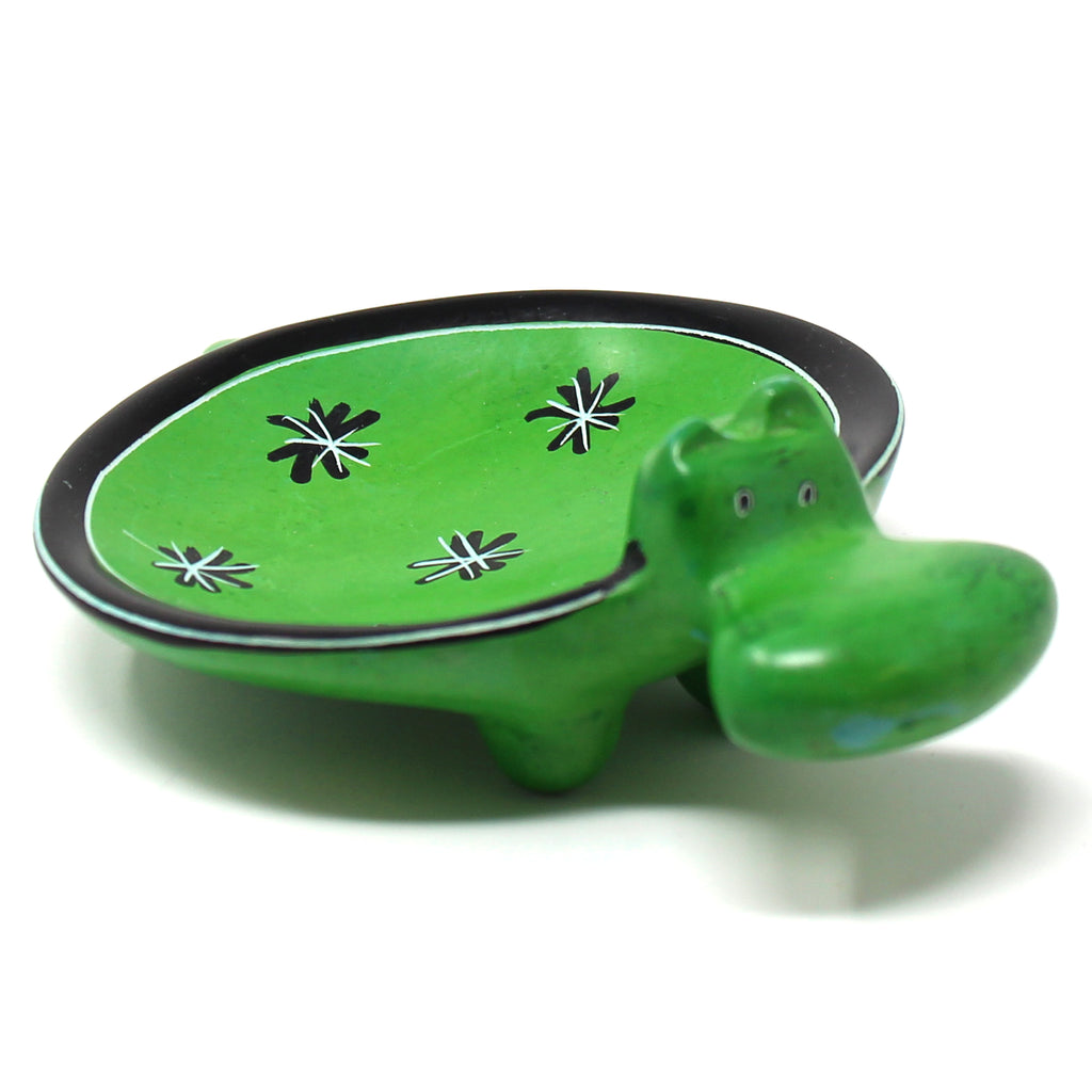 Hippo - Green Soapstone Dish