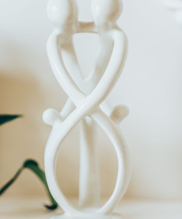 10-inch Tall Soapstone Family Sculpture